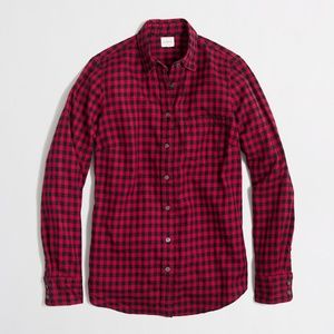 J. Crew Classic Button-Down Shirt in Flannel